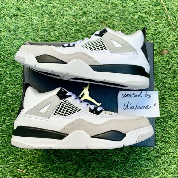 Nike Air Jordan 4 retro military black PS preschool - Picture 3 of 4